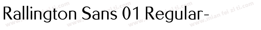 Rallington Sans 01 Regular字体转换